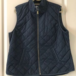 Navy thin vest